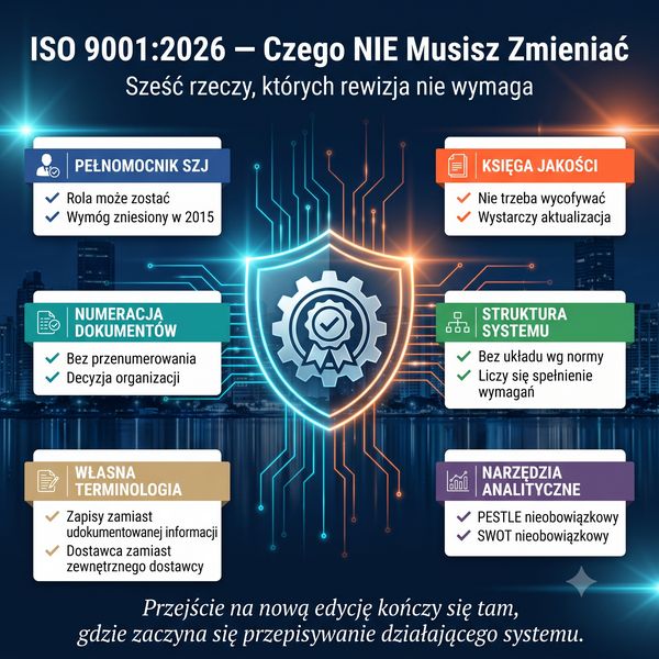 ISO 9001:2026 Czego nie trzeba zmieniać