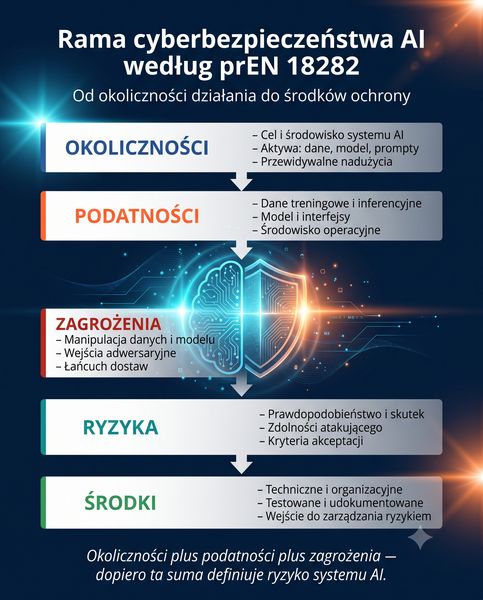 prEN 18282 Ramy cyberbezpieczeństwa systemów Ai