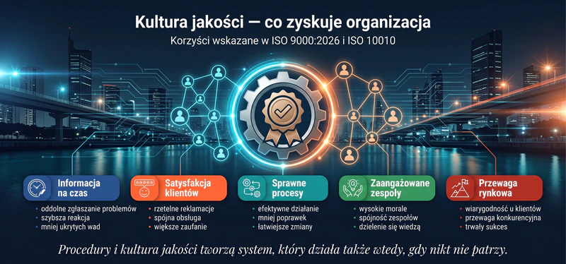 Kultura jakości co zyskuje organizacja