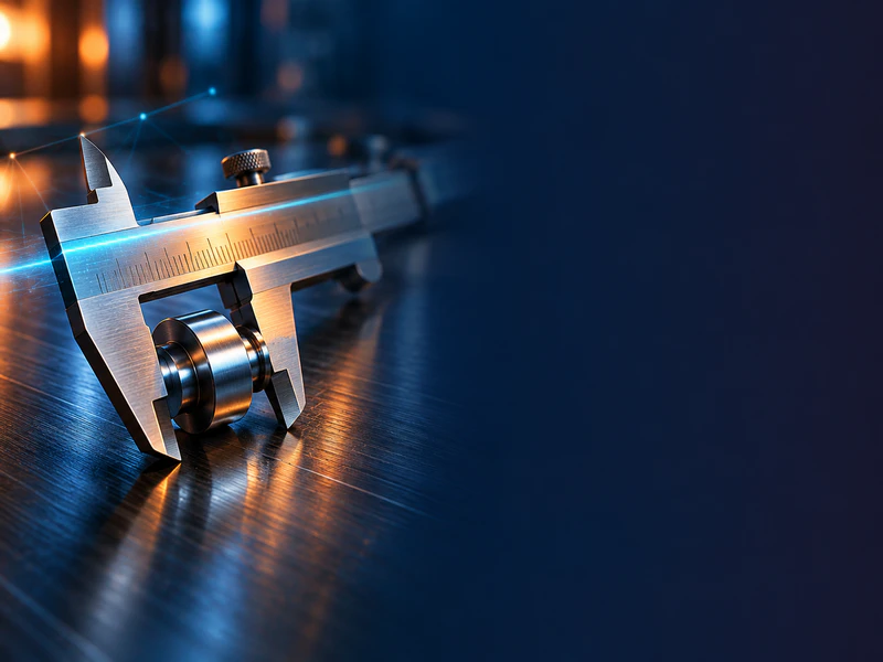 Cinematic Precision Caliper in Blue Steel Featured Image - ISO 9002
